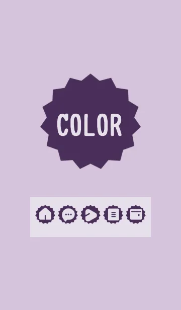 [LINE着せ替え] purple color M05の画像1