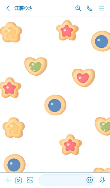 [LINE着せ替え] Happy colorful cookies 2の画像3