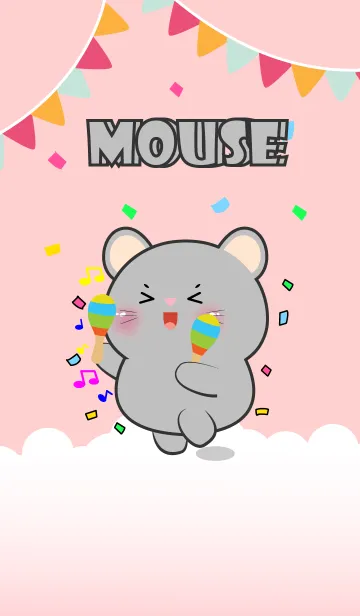 [LINE着せ替え] Cute  Mouse Love Party Theme (JP)の画像1