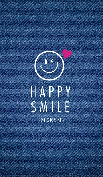 [LINE着せ替え] HAPPY SMILE DENIM-HEART 20の画像1