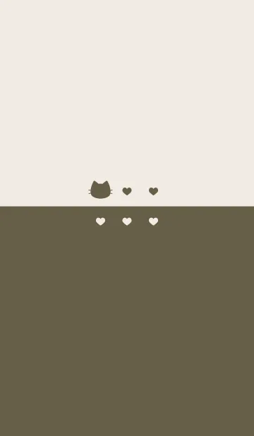 [LINE着せ替え] ねことハート(dusty colors:03).の画像1