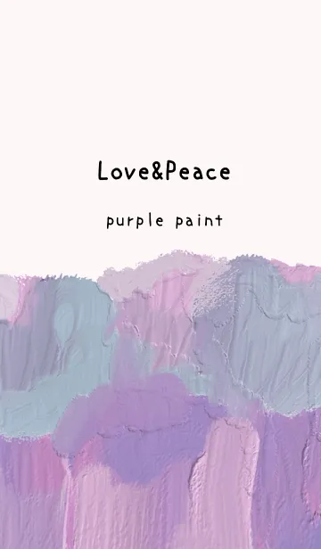 [LINE着せ替え] 油絵アート【purple paint 206】の画像1