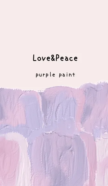 [LINE着せ替え] 油絵アート【purple paint 207】の画像1