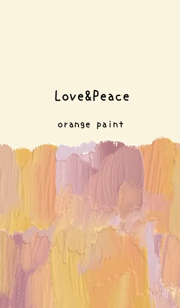 [LINE着せ替え] 油絵アート【orange paint 208】の画像1