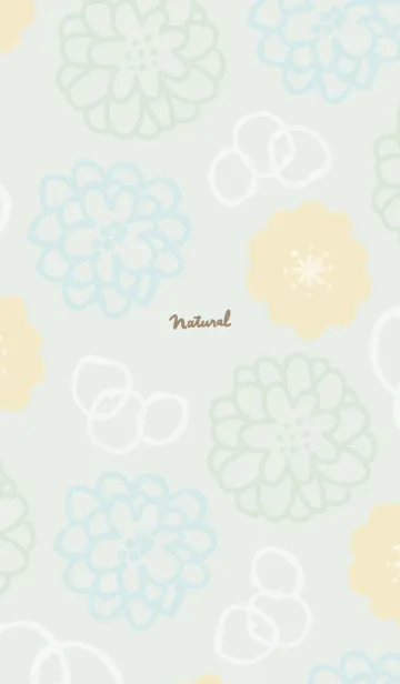 [LINE着せ替え] お花と白い輪22の画像1