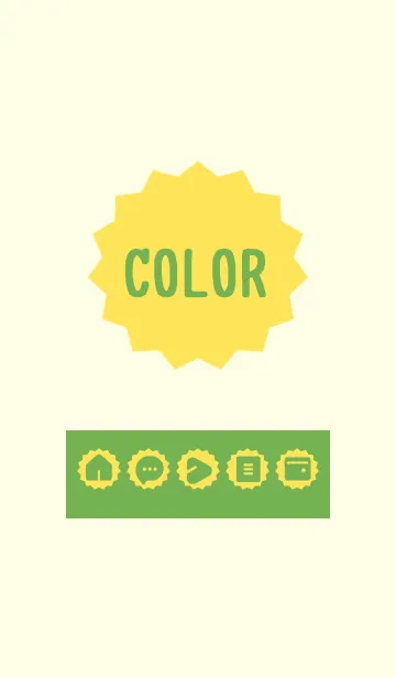 [LINE着せ替え] yellow color M02の画像1