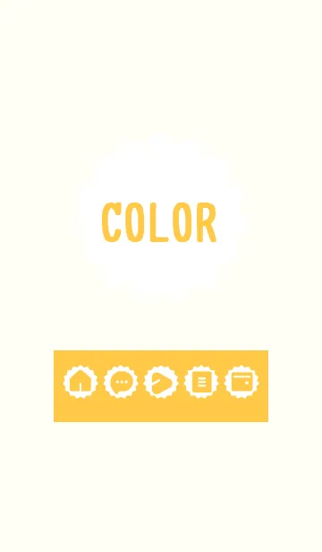[LINE着せ替え] yellow color M03の画像1