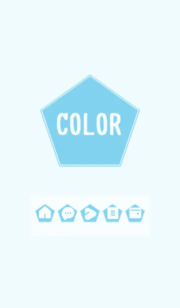 [LINE着せ替え] blue color I08の画像1