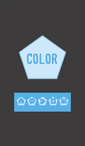 [LINE着せ替え] blue color I10の画像1