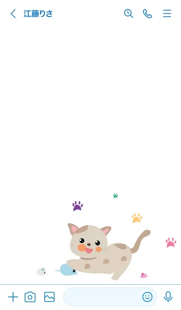 [LINE着せ替え] my little cat 2の画像3