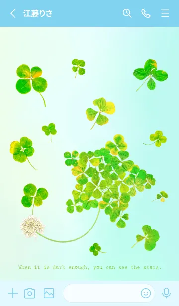 [LINE着せ替え] 本物ラッキークローバーズ Smile Star #18の画像3