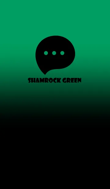 [LINE着せ替え] Black & Shamrock  Green Theme V2 (JP)の画像1