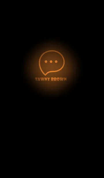 [LINE着せ替え] Tawny Brown Neon Theme V2 (JP)の画像1