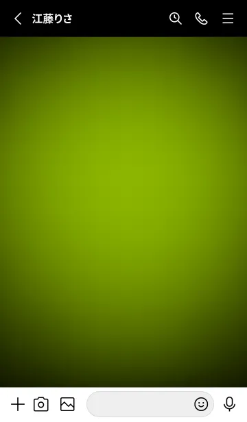 [LINE着せ替え] Apple Green Light Theme V3 (JP)の画像3