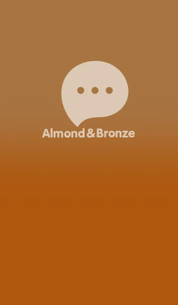 [LINE着せ替え] Almond Brown &Bronze Orange Theme V3(JP)の画像1