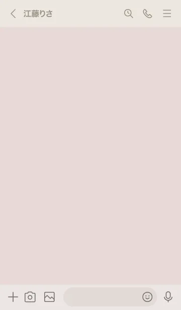 [LINE着せ替え] mini ♥ heart 04 - ピンク ベージュ 01の画像3