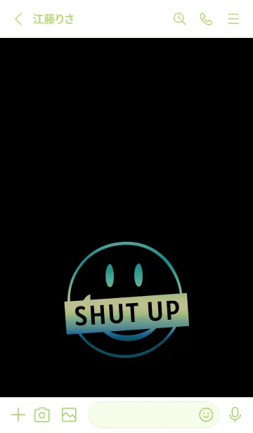 [LINE着せ替え] スマイル グラデーション 158の画像3