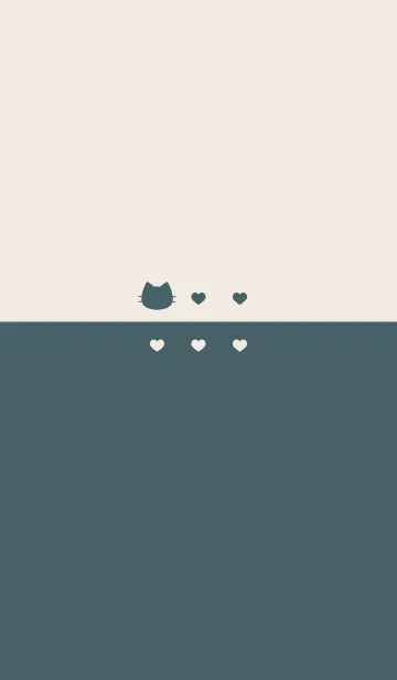 [LINE着せ替え] ねことハート(dusty colors:06).の画像1