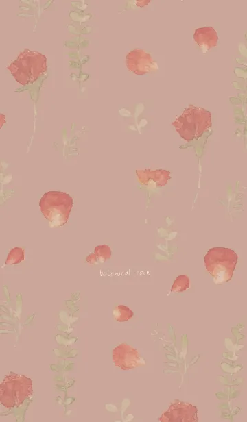 [LINE着せ替え] botanical rose -pink beige-の画像1