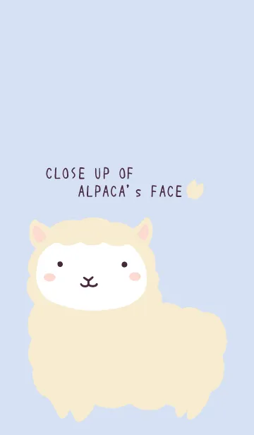 [LINE着せ替え] シンプルなアルパカ/ブルーグレイの画像1