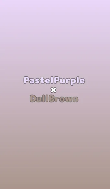 [LINE着せ替え] パステルパープル★くすみブラウン.TKCの画像1