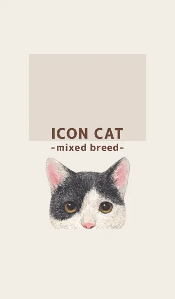 [LINE着せ替え] ICON CAT - ミックス - BROWN/11の画像1