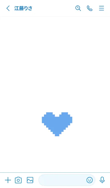 [LINE着せ替え] シンプル ドット ハート 043の画像3