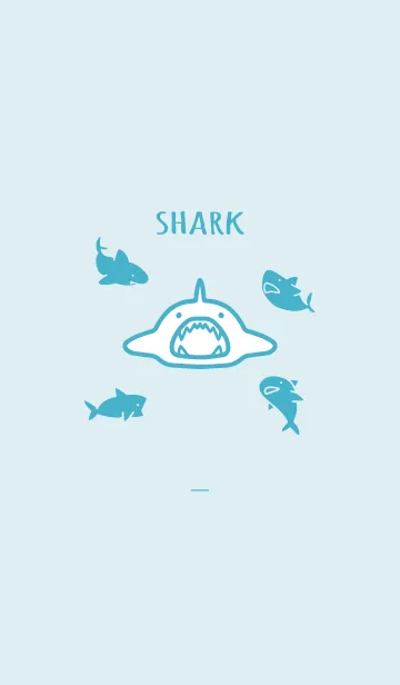 [LINE着せ替え] 青 : sharkの画像1