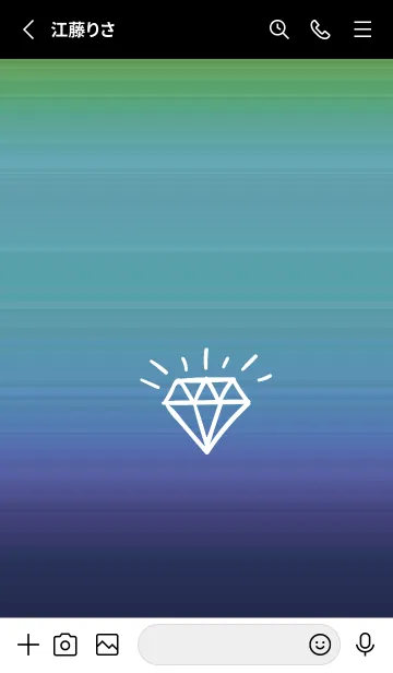 [LINE着せ替え] グラデーション ダイアモンド  159の画像3