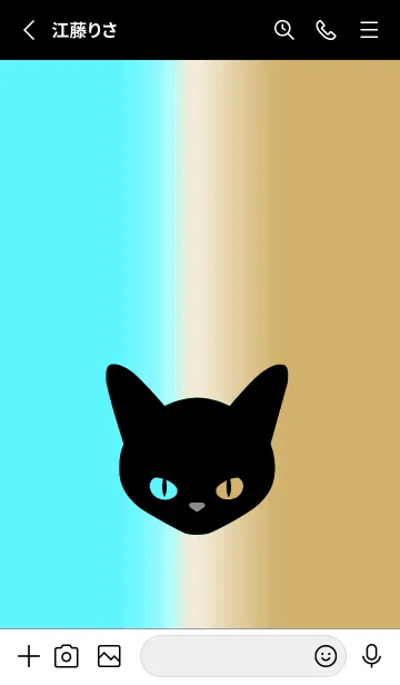 [LINE着せ替え] ブラック キャット 66の画像3