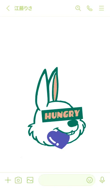 [LINE着せ替え] ハングリーラビット 240の画像3