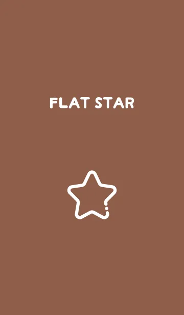 [LINE着せ替え] FLAT STAR / Cocoa Brownの画像1