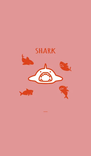 [LINE着せ替え] 赤 : sharkの画像1