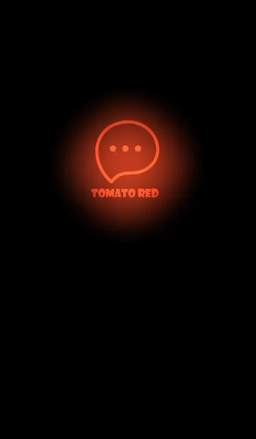 [LINE着せ替え] Tomato Red Neon Theme V2 (JP)の画像1