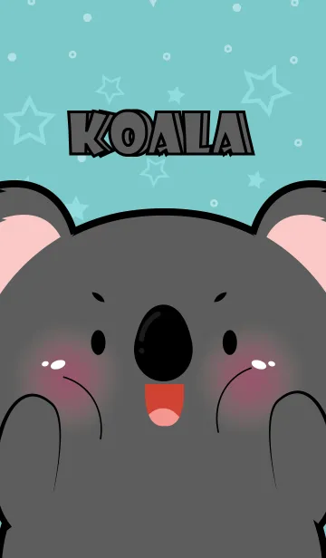 [LINE着せ替え] Love Pretty Black Koala Theme (JP)の画像1