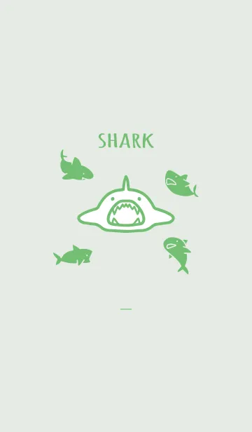 [LINE着せ替え] 緑 : sharkの画像1
