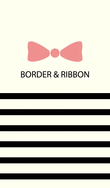 [LINE着せ替え] Black Border & Pink Ribbon 8の画像1