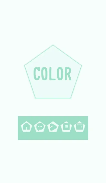 [LINE着せ替え] green color I15の画像1