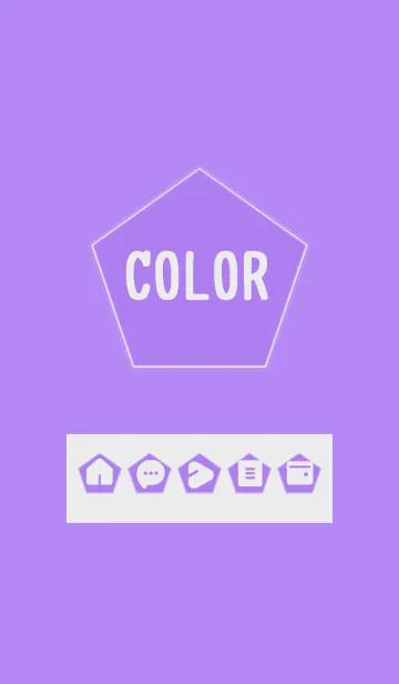 [LINE着せ替え] purple color I06の画像1