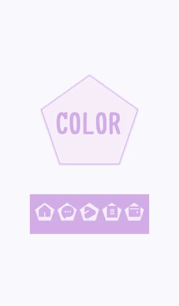 [LINE着せ替え] purple color I07の画像1