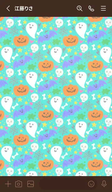 [LINE着せ替え] ゆるかわ♥ハロウィン♡の画像3