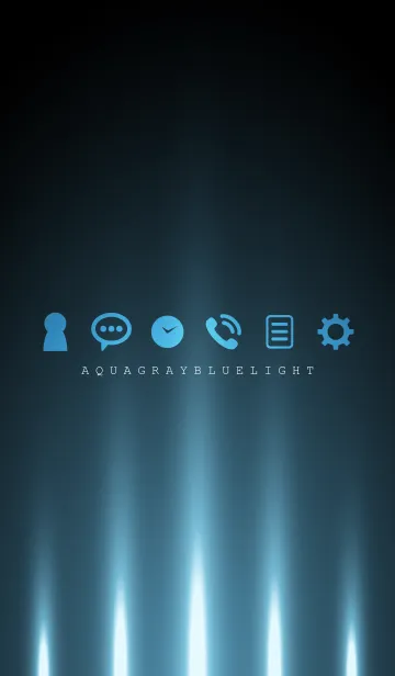 [LINE着せ替え] AQUAGRAY BLUE LIGHT 2の画像1