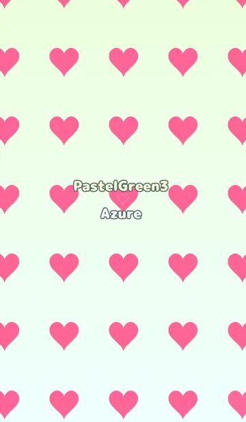 [LINE着せ替え] パステルグリーン3❤︎アズール/TKCJの画像1