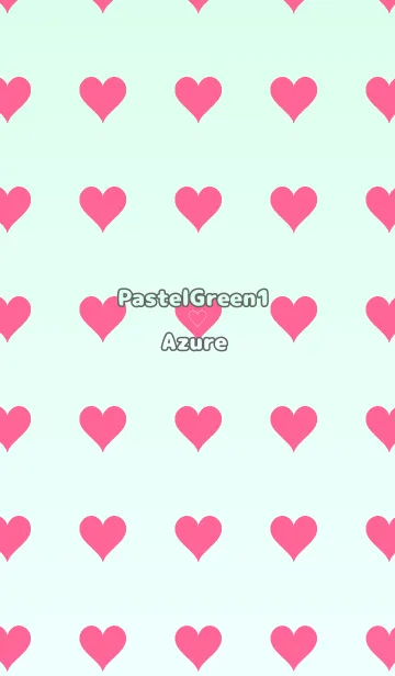 [LINE着せ替え] パステルグリーン1❤︎アズール/TKCJの画像1