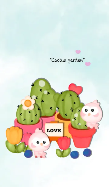 [LINE着せ替え] Big cactus garden 10の画像1