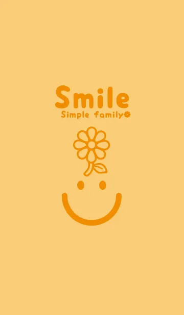 [LINE着せ替え] スマイル＆flower Marigold Yellowの画像1