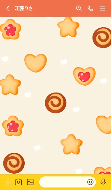 [LINE着せ替え] Yummy sweet cookies 3の画像3