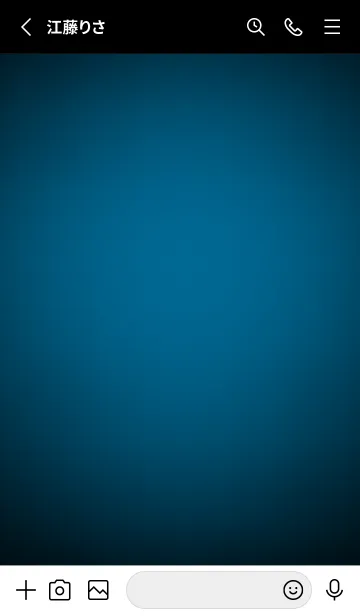 [LINE着せ替え] Sea Blue Light Theme V2 (JP)の画像3