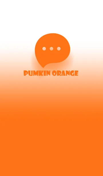 [LINE着せ替え] Pumpkin Orange & White Theme V.2 (JP)の画像1