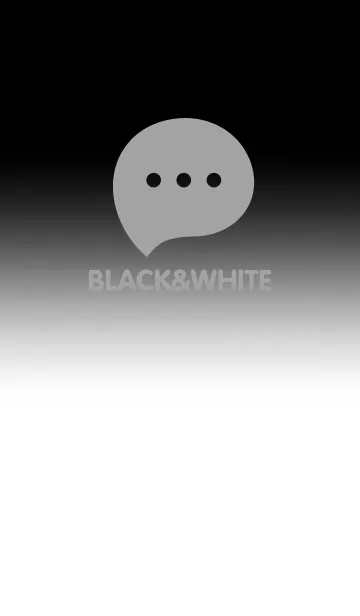 [LINE着せ替え] Black & White Theme V3 (JP)の画像1